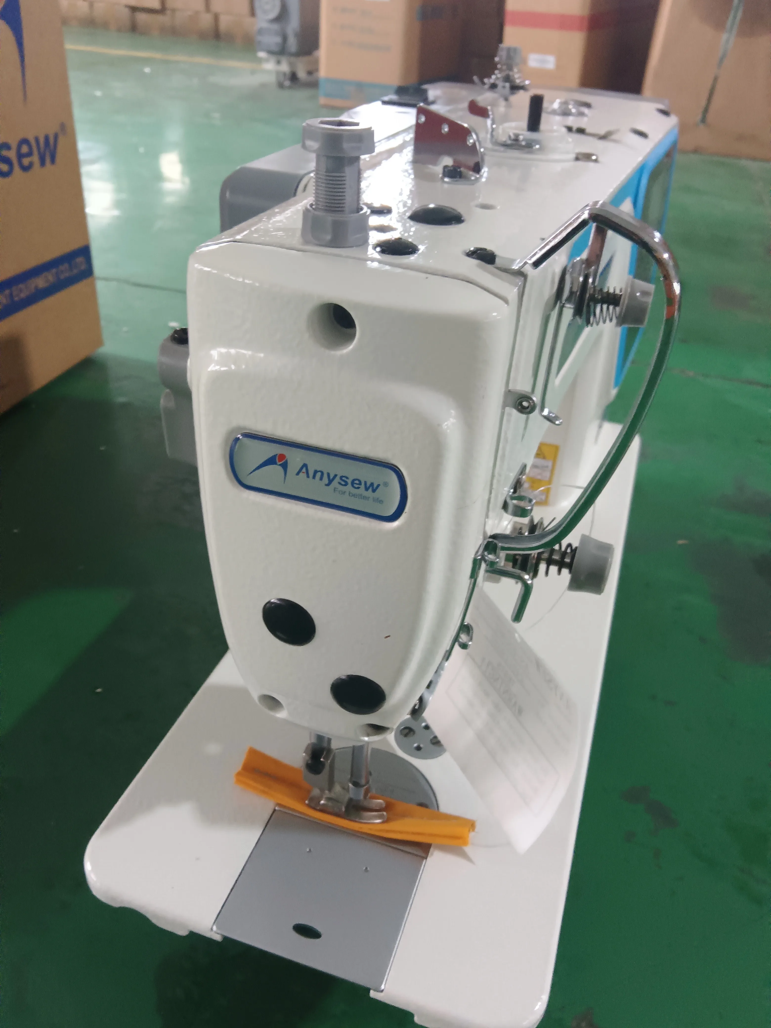 AS-ES86T Full Automatic computerized lockstitch sewing machine with one step motor factory