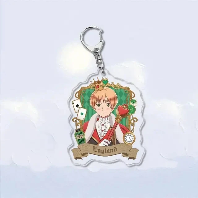 Fashionable Anime Axis Powers Keychain for Kawaii Decor
