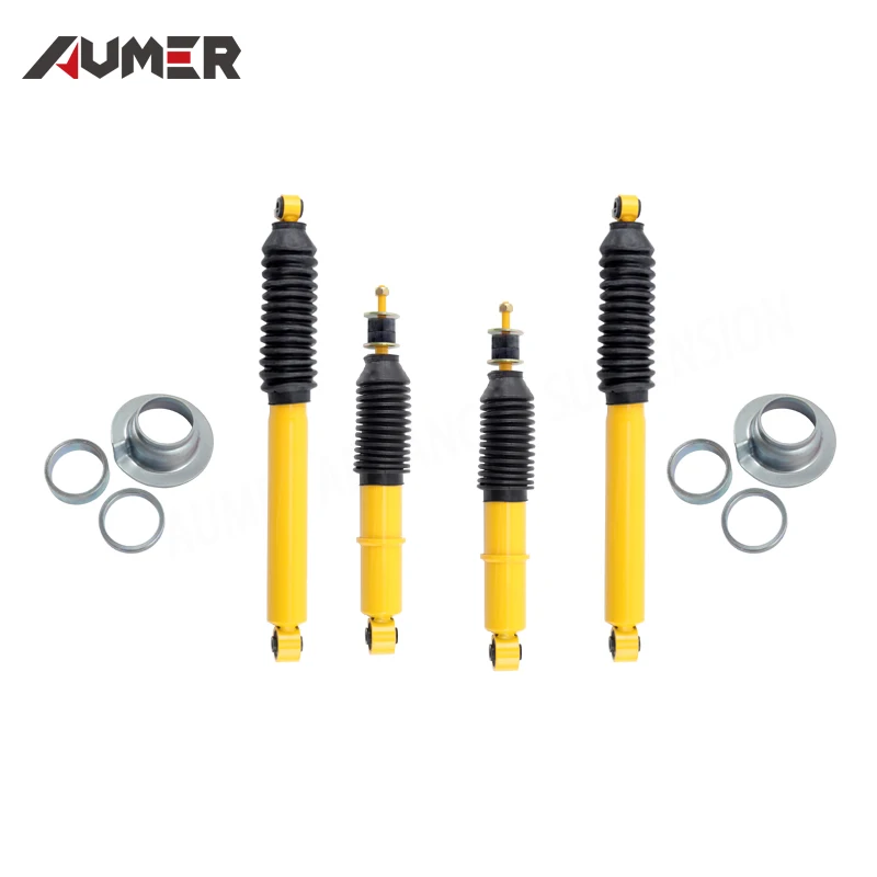 Aumer Height and Damping Force Adjustable Twin Tube Shock Absorber for NAVARA NP300 Xterra Suspension Lift Kit