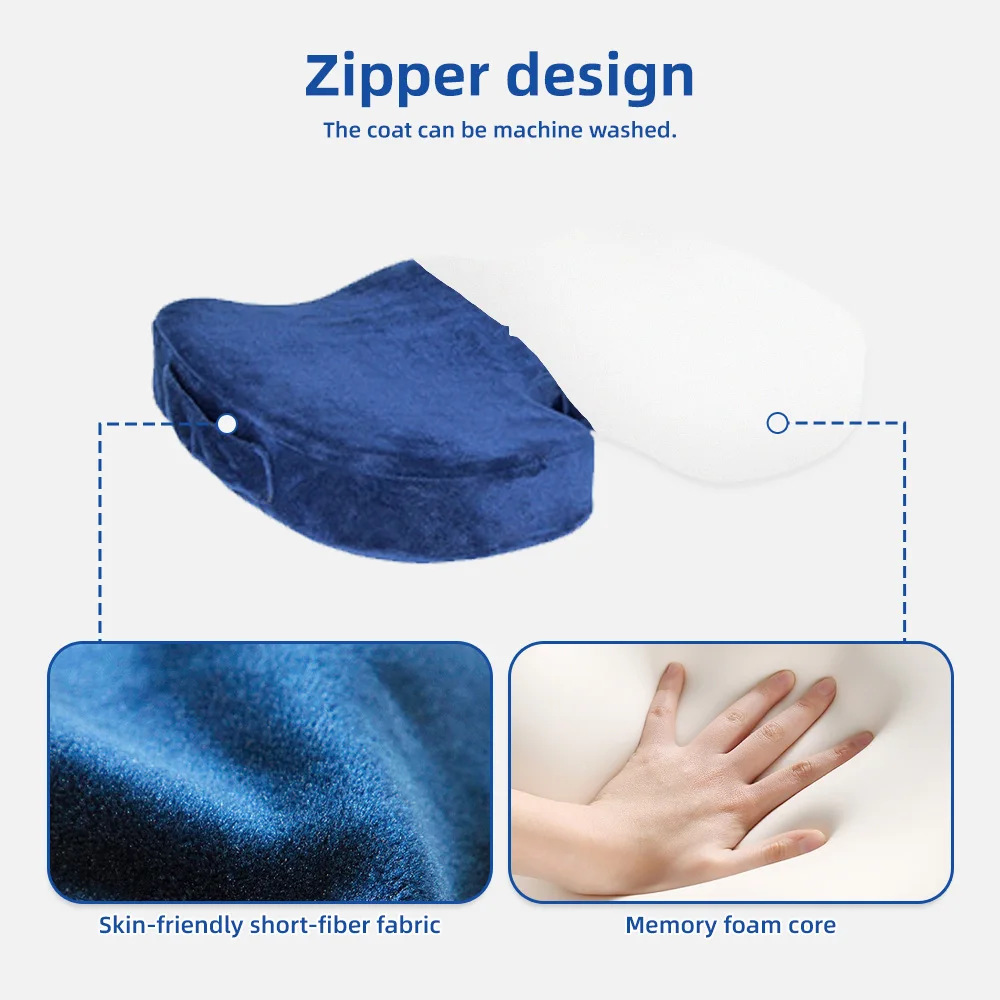 Wholesale Soft Wheelchair Office Memory Foam Seat Cushions Coccyx Orth - product detail 5