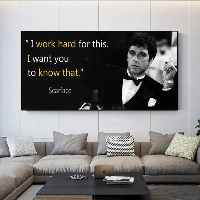 scarface movie poster framed