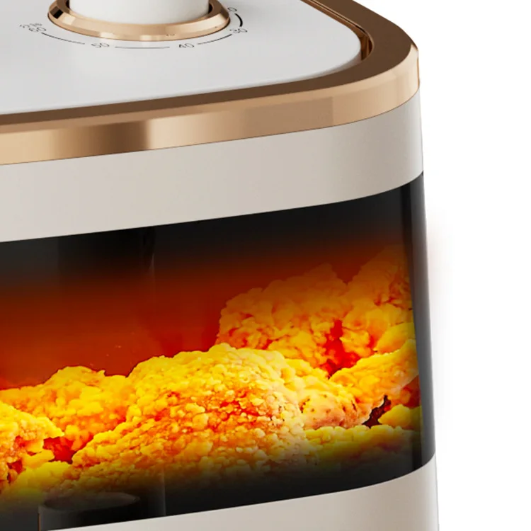 Household Multi-function 6L Mechanical Touchscreen Knob Visual Smart air Fryer