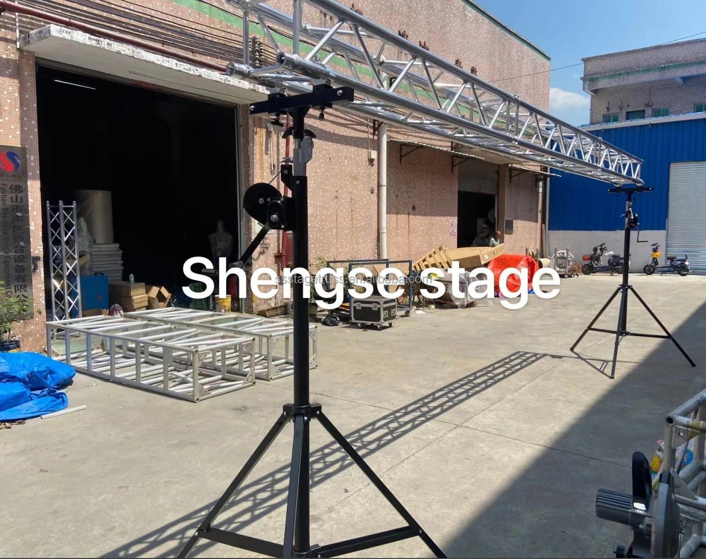 product stage lighting stand professional par light moving head light stand with tripod 4m 60kg lifting stand928-7