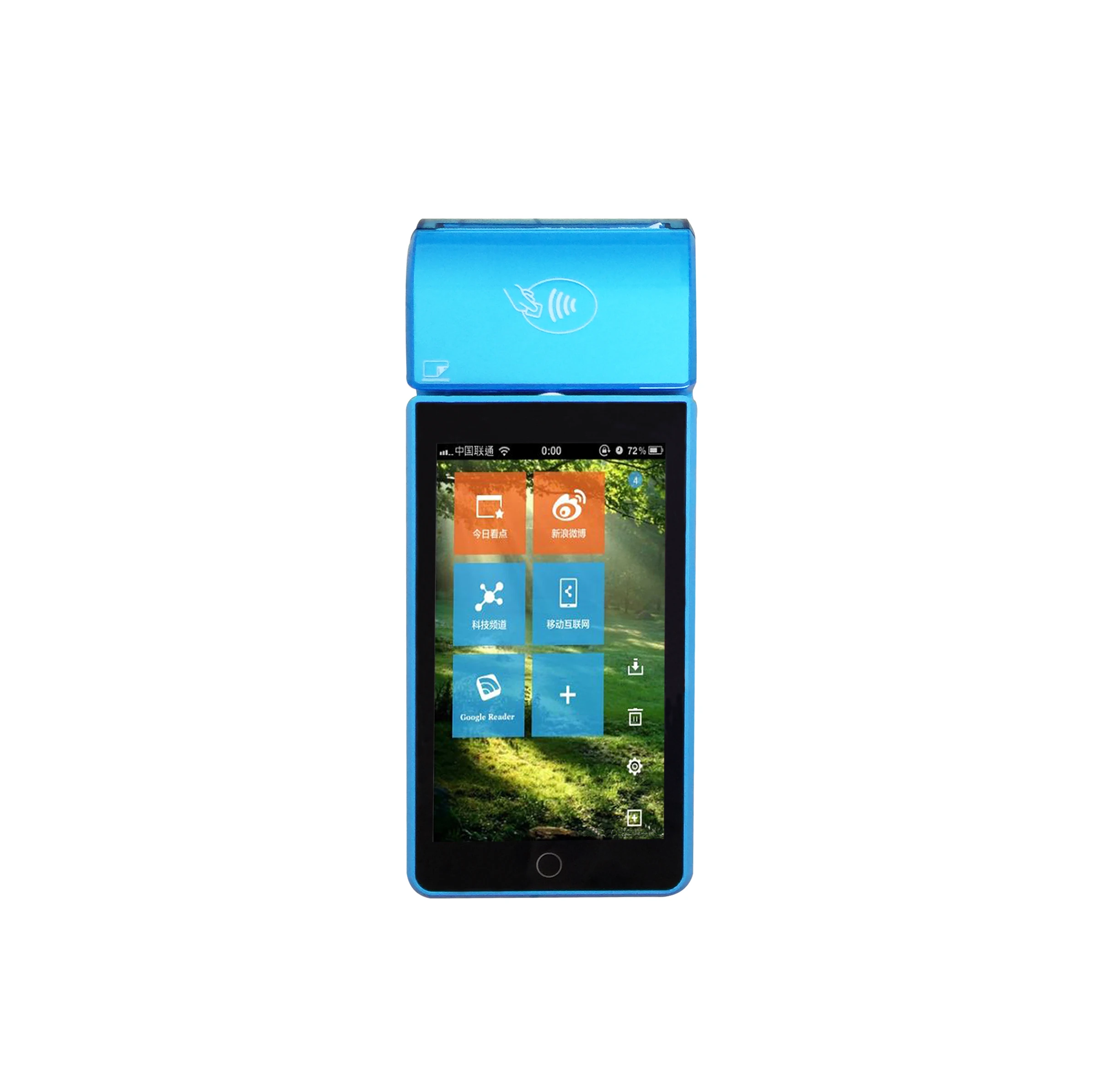 Android System Mobile Pos Payment Machine Portable Touch Screen Smart Pos Device with QR Barcode Scanner