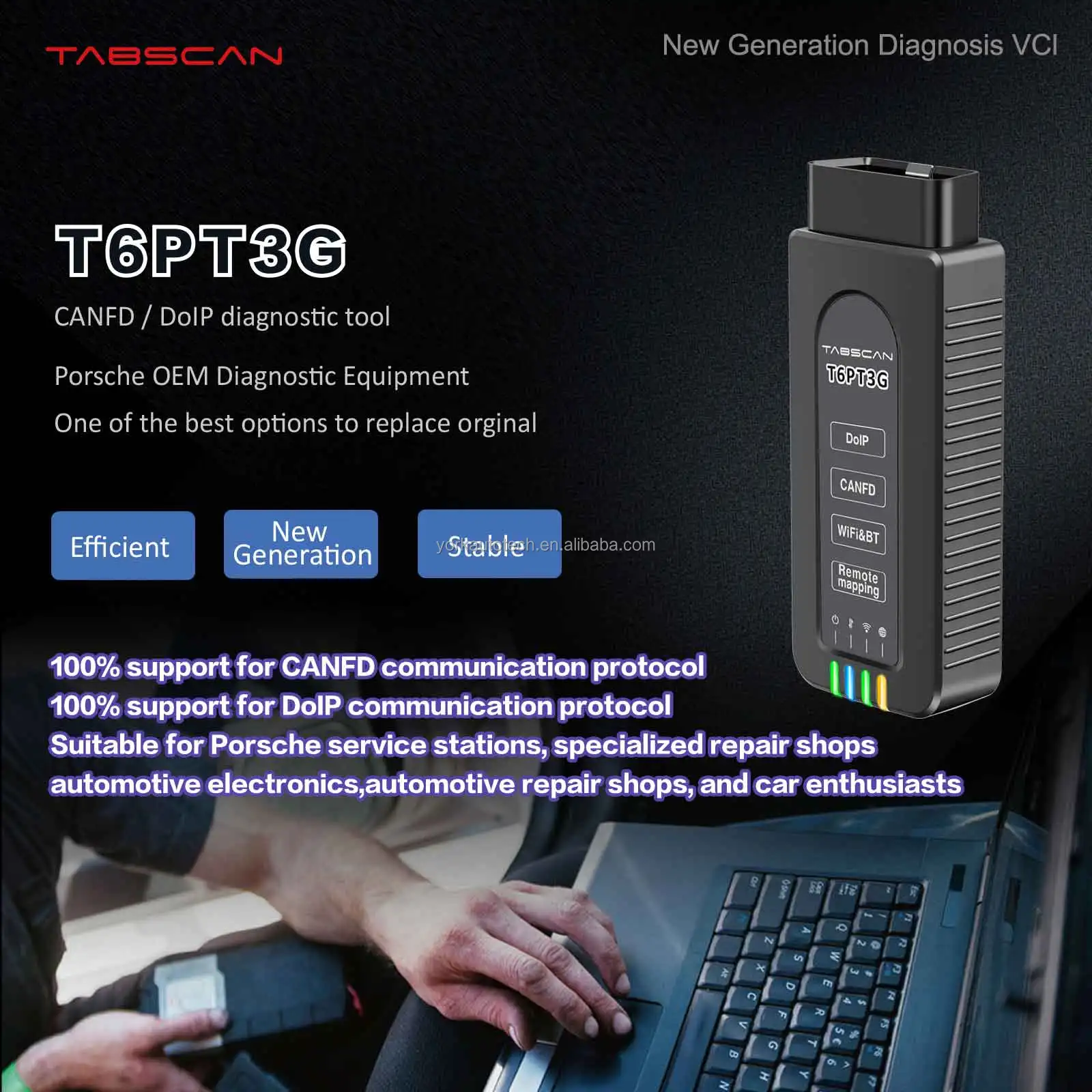 Best Quality T6PT3G Por-sche Diagnostic Tool for PIWIS CANFD DOIP Supports OEM Software Auto Scan Tool
