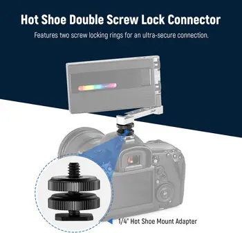 NEEWER 8-Piece 1/4 Cold Shoe Mount and Hot Shoe Flash Stand Adapter Set for DSLR Camera Rig, Camera Hot Shoe Mount Adapter detail image