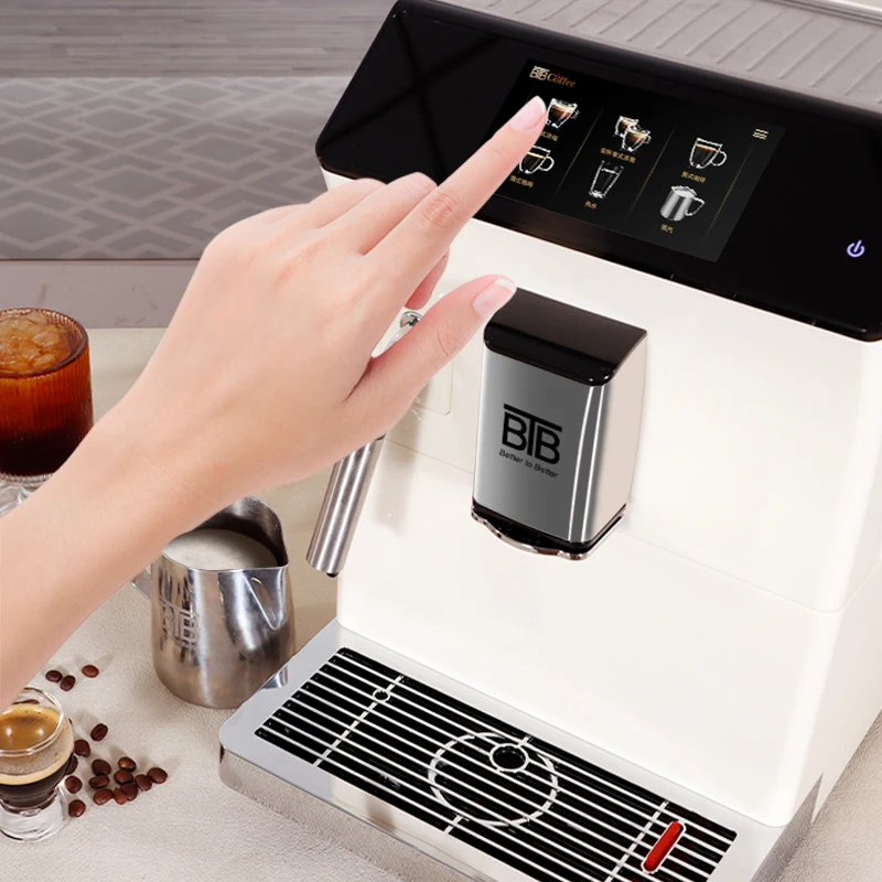 Home Smart Fully Automatic Hot Milk Water Steam Latte Cappuccino Long Coffee Espresso Coffee Machine