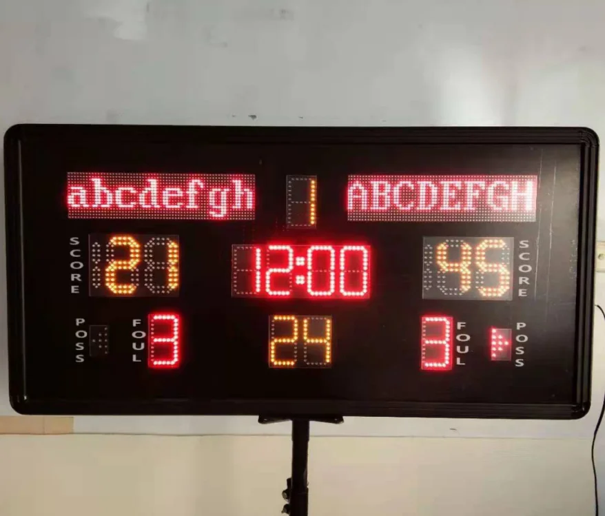 Portable 1.2 Meter Led Display Multi-Functional Electronic Score Keepe ...