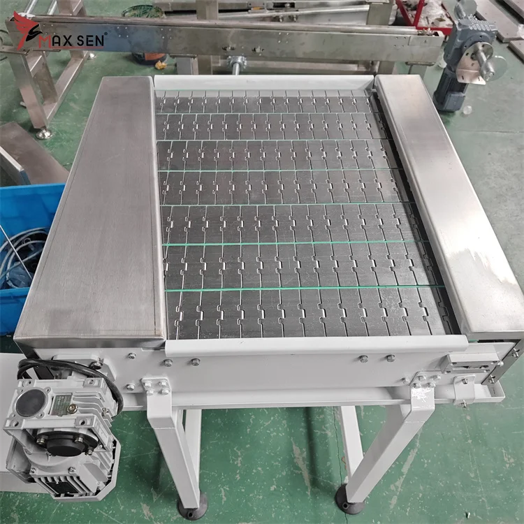 Maxsen Customizable Classic Top Chain Conveyor High Quality POM Material Belt with New Motor for Food Storage Transportation