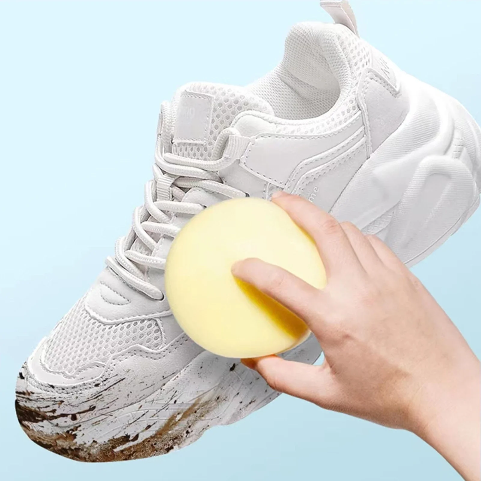 White Shoe Cleaning Cream Multifunctional Shoe Cleaner Household Sports Shoes Canvas Cleaner Cleaning Tools With Wipe Sponge
