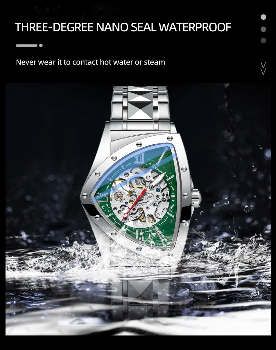 CHENXI 8853 Men's Automatic Stainless Steel Watch, Luminous