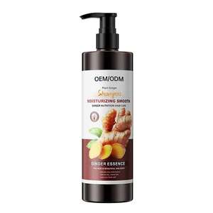 Private Label 500ml Organic Ginger Shampoo Conditioner Nourishing Moisturizing Repair Anti-Dandruff Makes Smooth Glossy Hair