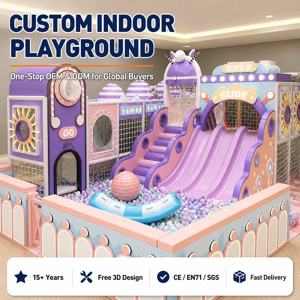 Commercial Indoor Playground Equipment Kids Soft Play Spacecraft Castle CE CPC Certified Ball Pit Slide for Shopping Mall