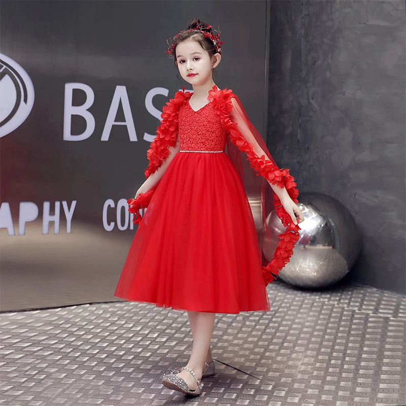 Wholesale Kids Beautiful Model Dresses Red Designer Kids Formal Wear One  Piece Party Dress From M.Alibaba.Com