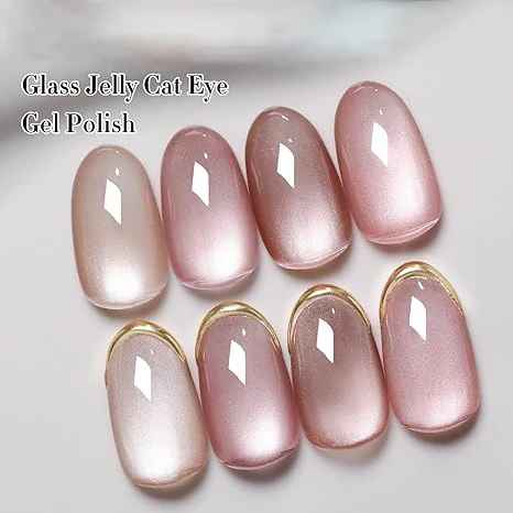 MANNFI Factory Wholesale High Quality UV Magnetic Cat Eye Gel Nail Polish Spar Crystal Cat Eye Gel Nail Art Product