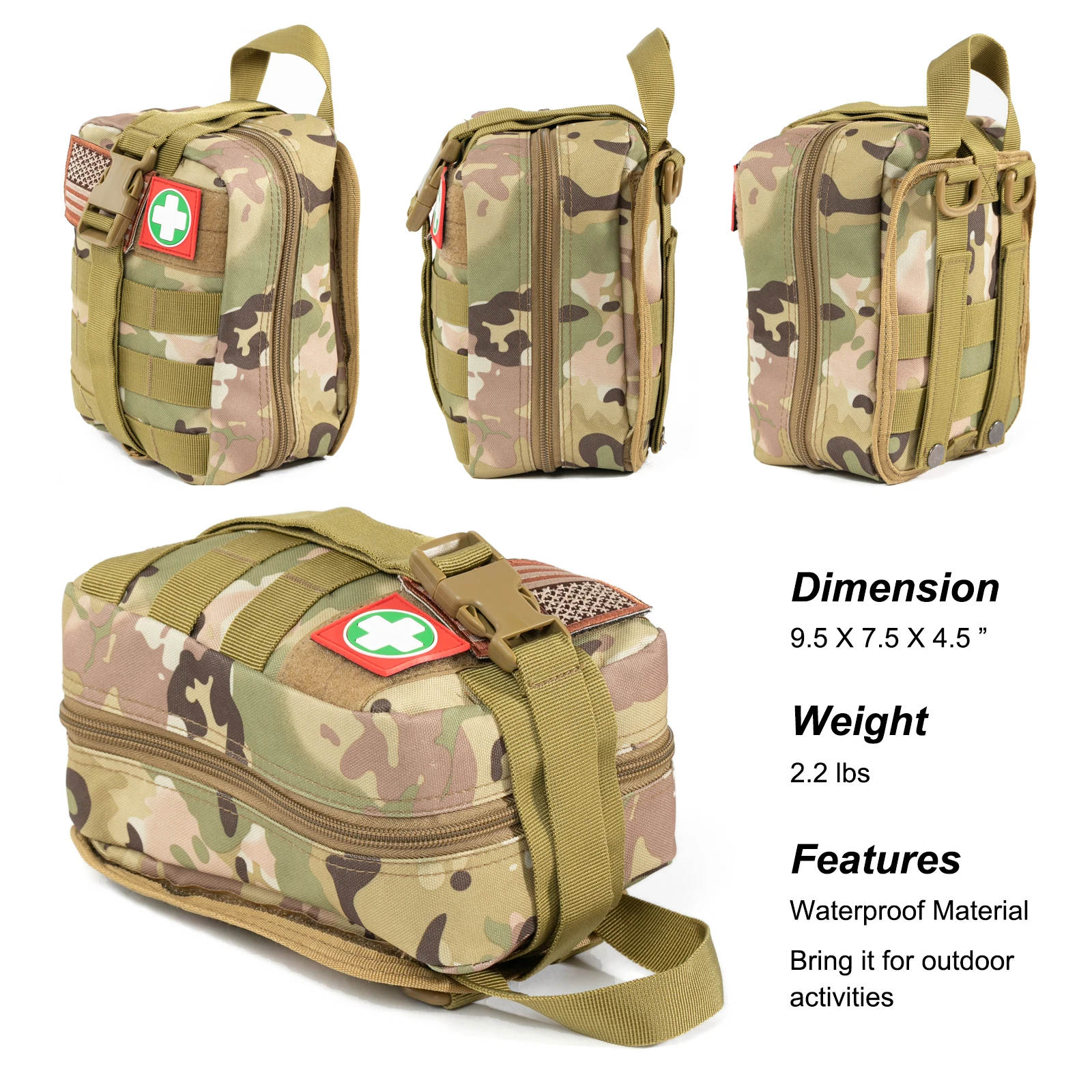 Factory Selling Travel Tactical Emergency Survival Kit Bag Camping ...
