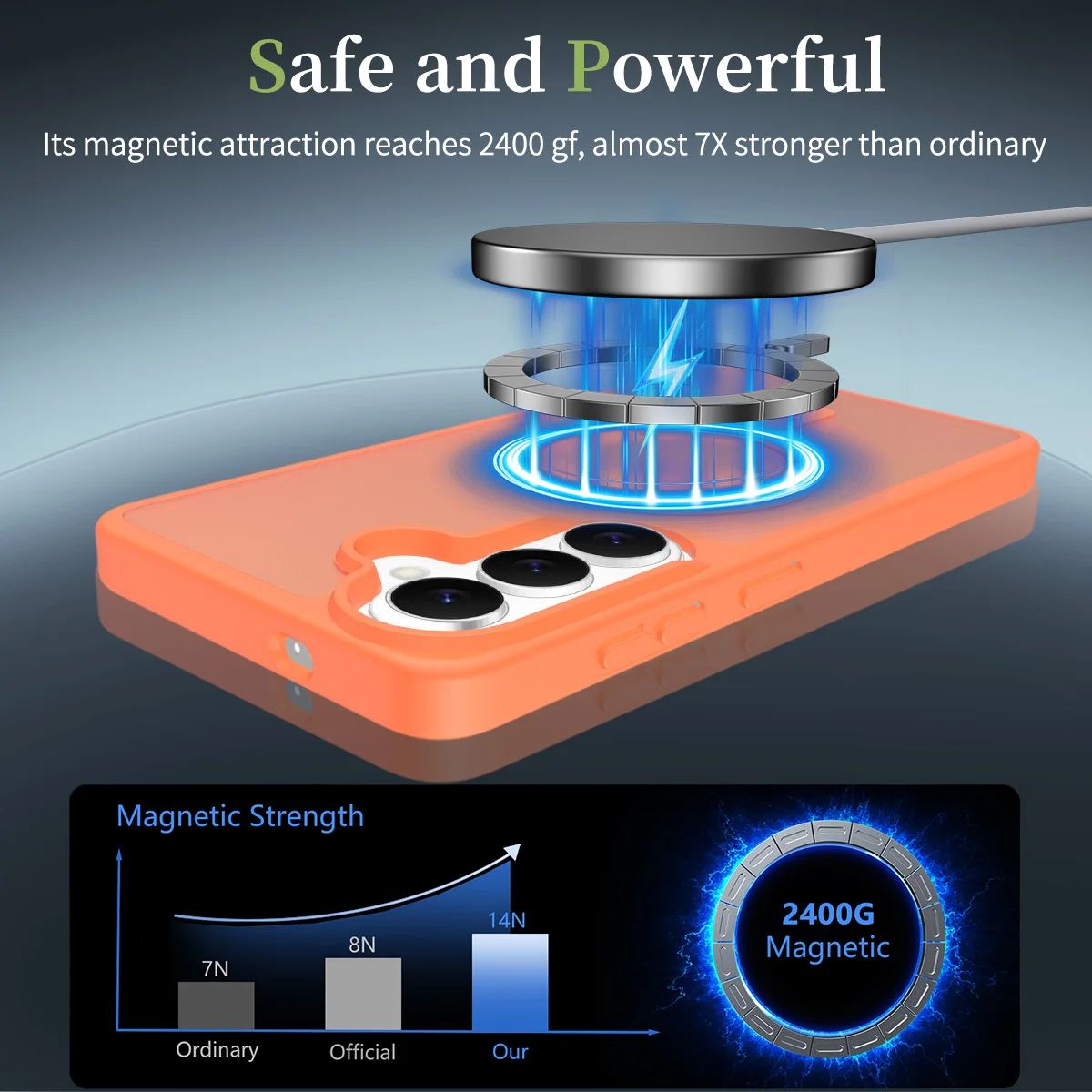 product luxury skin feel magnetic ultra thin magnetic custom mobile phone case cover with wireless charging for samsung s26 pro 17 air-4