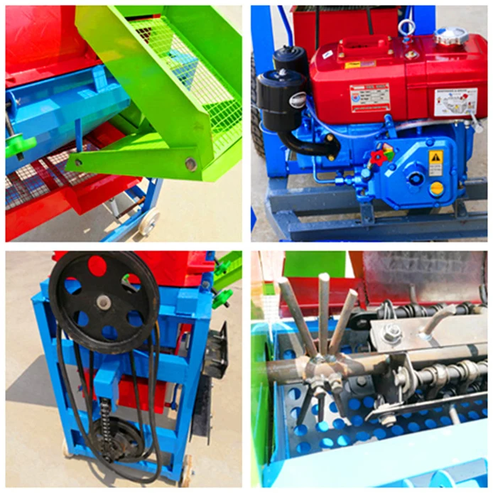 Multi Function Small Portable Electric Sorghum Soybean Multi Crop Paddy Rice Wheat Maize Peeler Corn Sheller Thresher Machine
