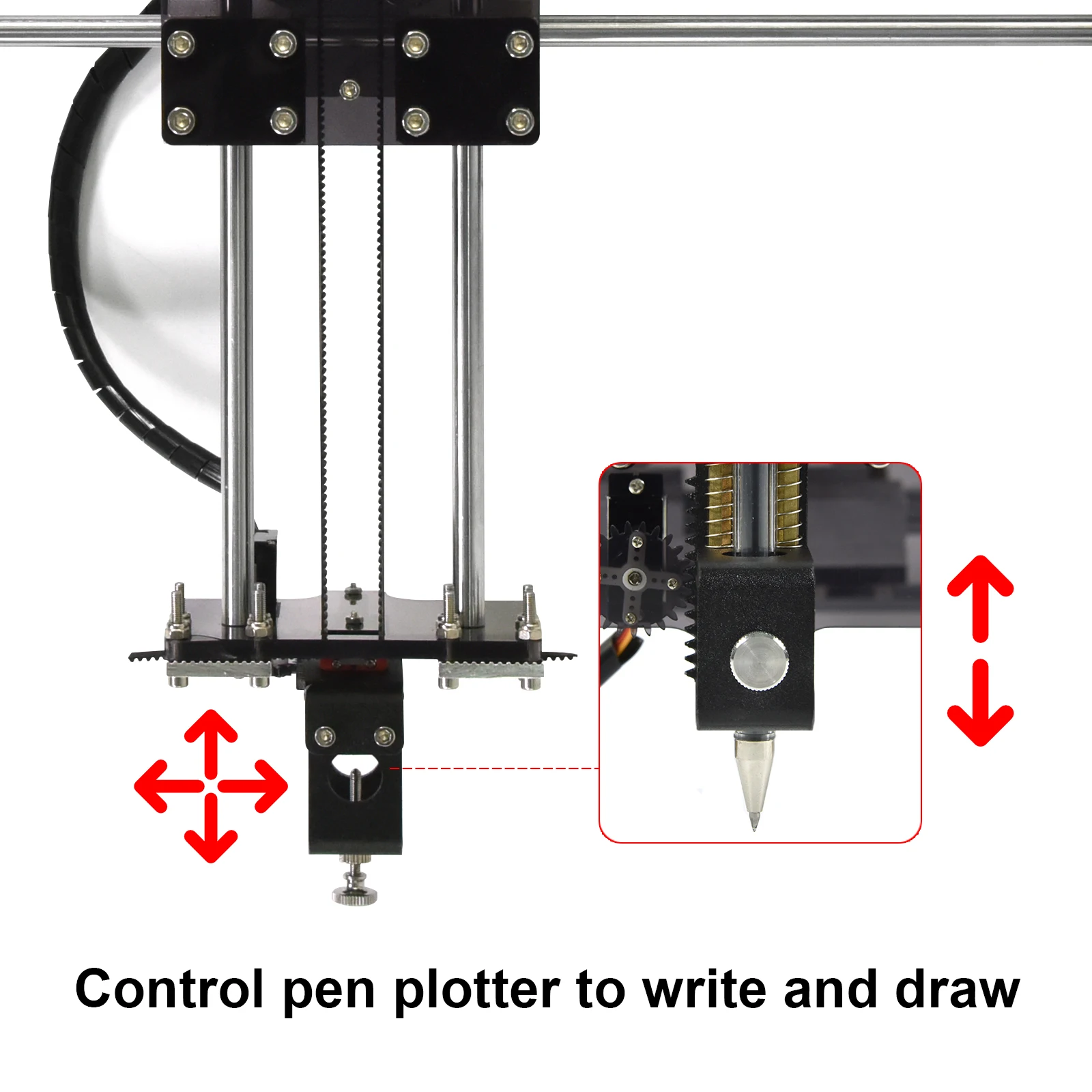 Well-performed Writing and Drawing Machine for Arduino DIY