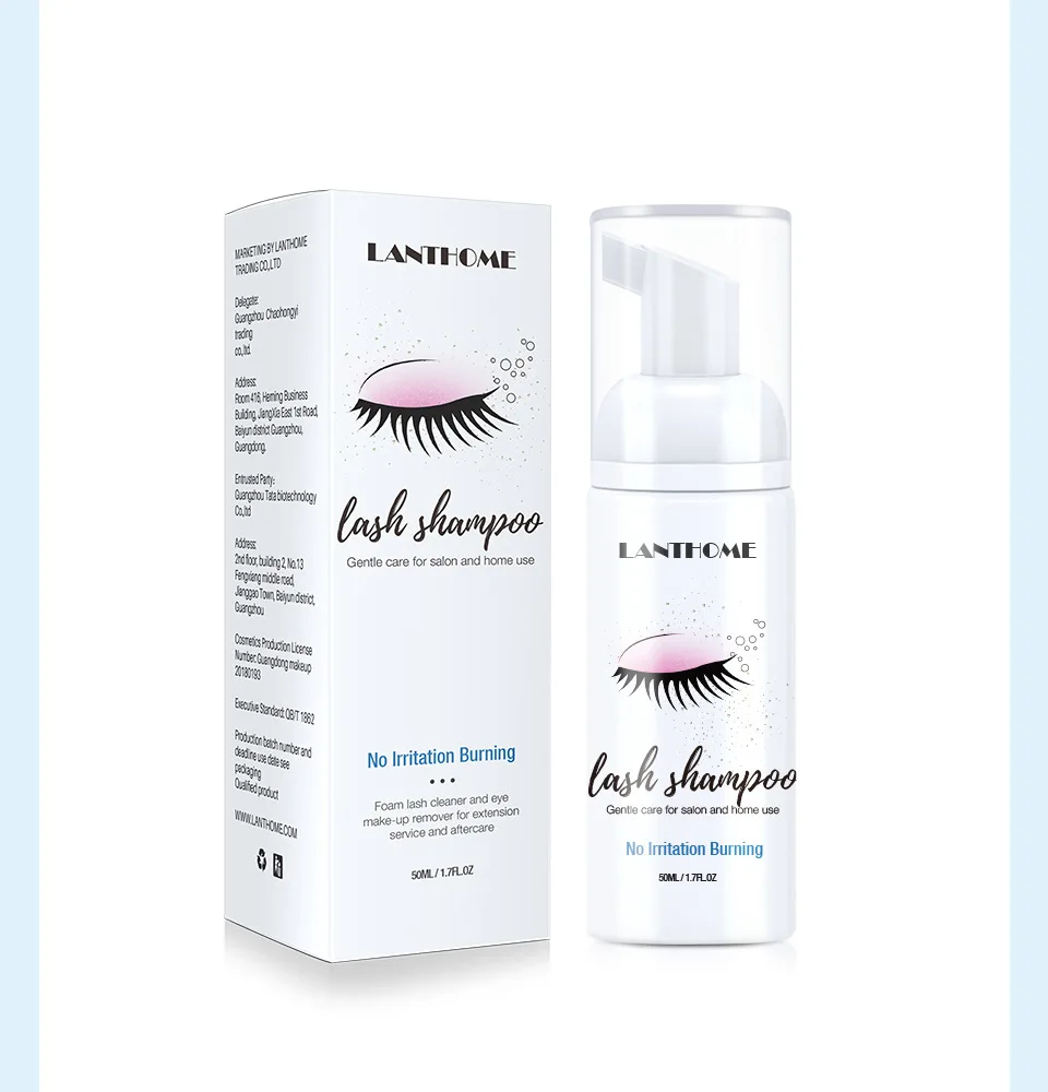 Qqlr High Quality Natural Custom Oraginc Eyelash Shampoo Private Label