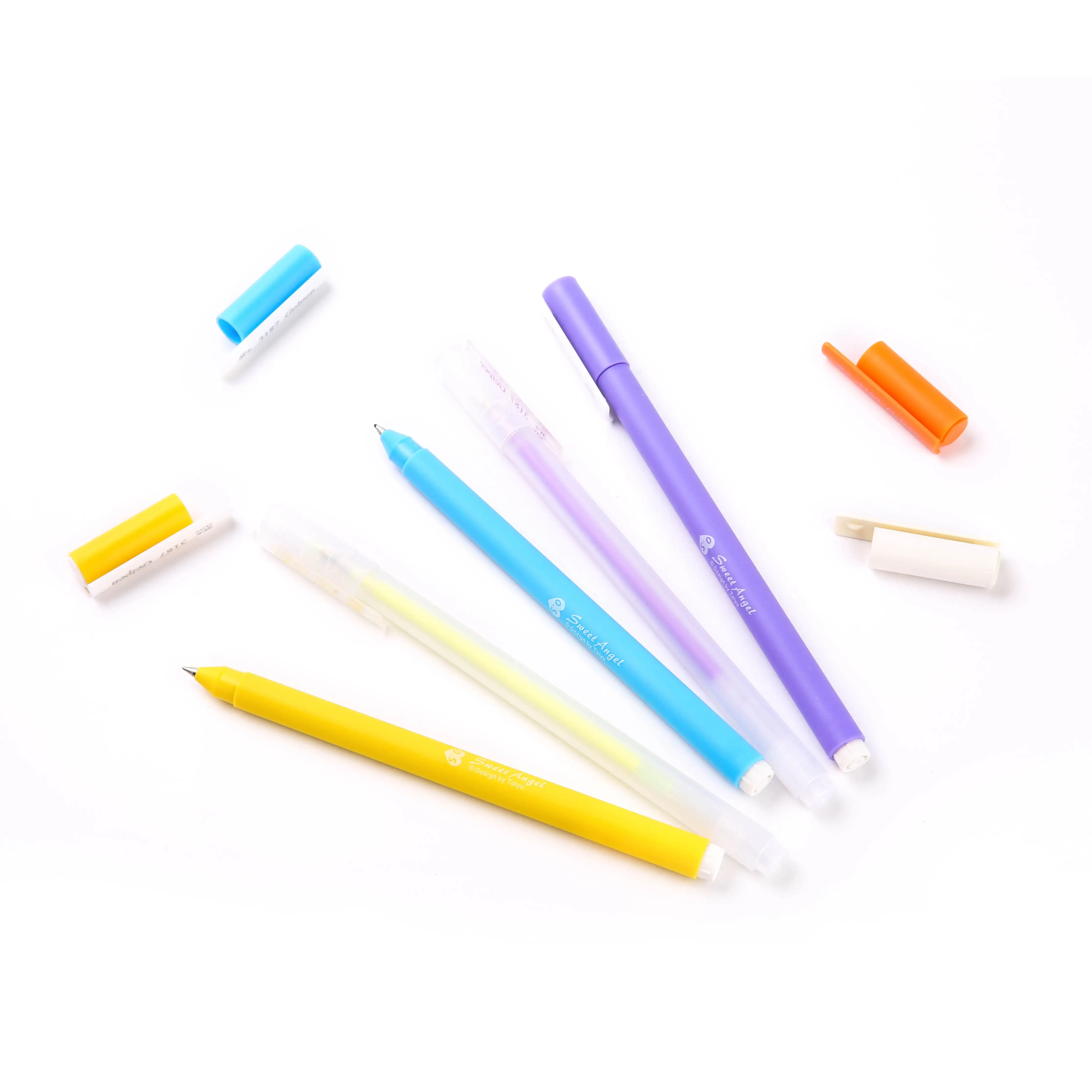 Solid Colour Gel Pen 0.5mm Smooth Writing For Office And School_voghion.com