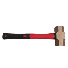 Non Sparking Tools Aluminum Bronze 0.45kg Sledge Hammer With Fiberglass Handle