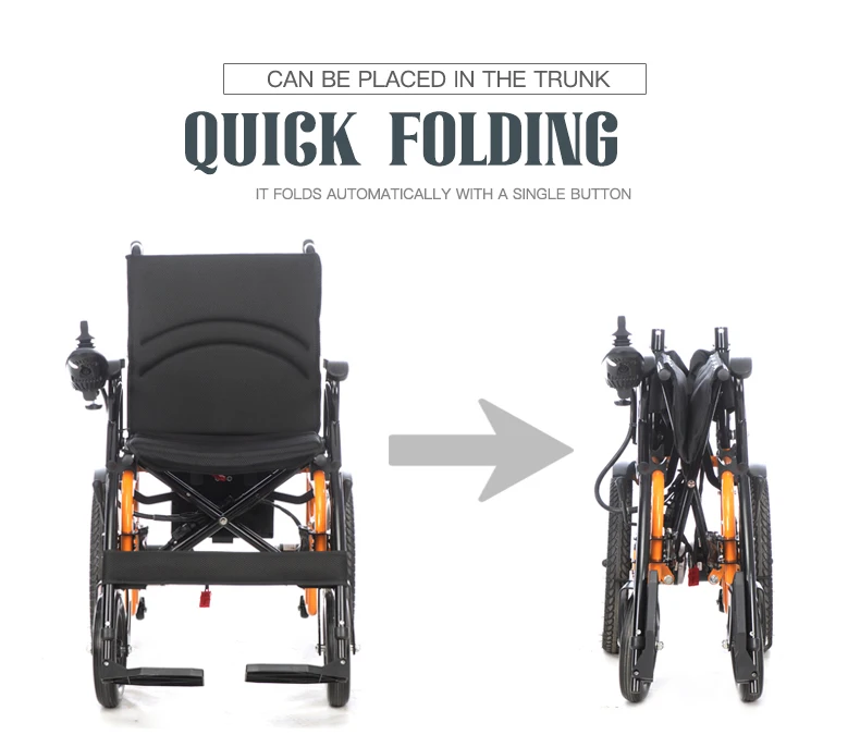 Cheapest Portable Folding Lightweight Power Wheelchair Motorized Electric Wheelchair For Disable