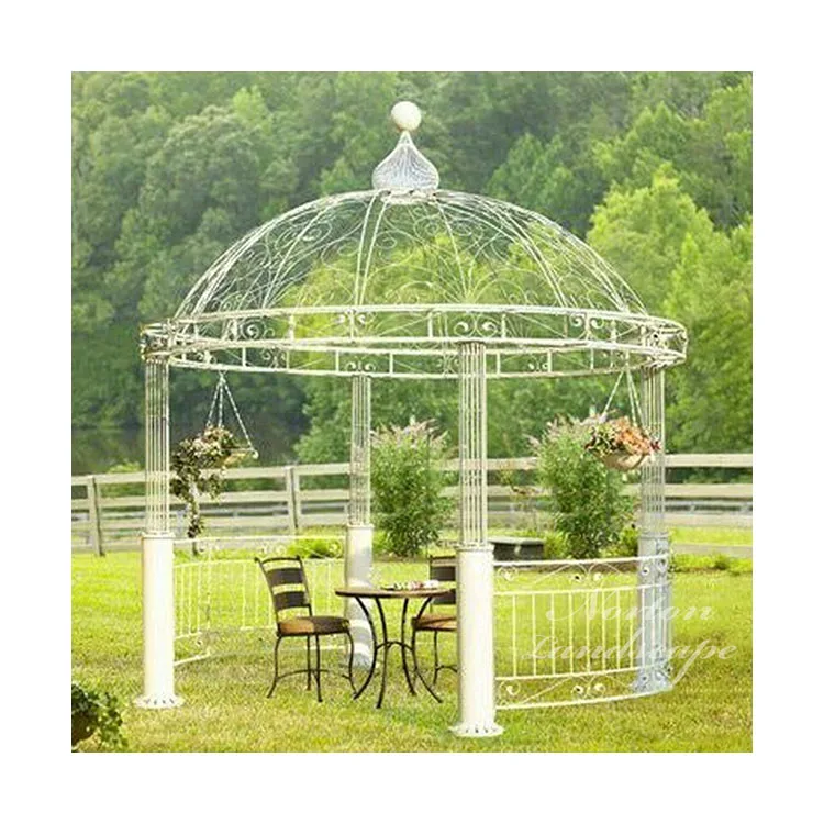 High Quality Handmade Western Style Welding Iron Gazebo for Garden Wedding Decoration