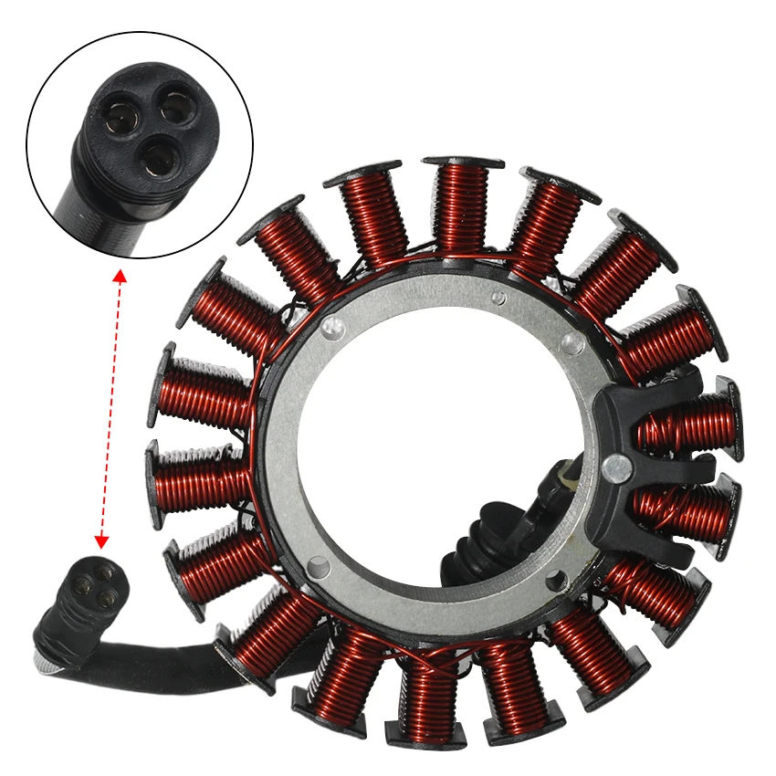 Motorcycle Stator Coil Magneto Engine Stator Rotor Coil for Harley Davidson FLSTF FLSTN FLSTSB FLSTNSE FLSTFBS Fat Boy 30017-08
