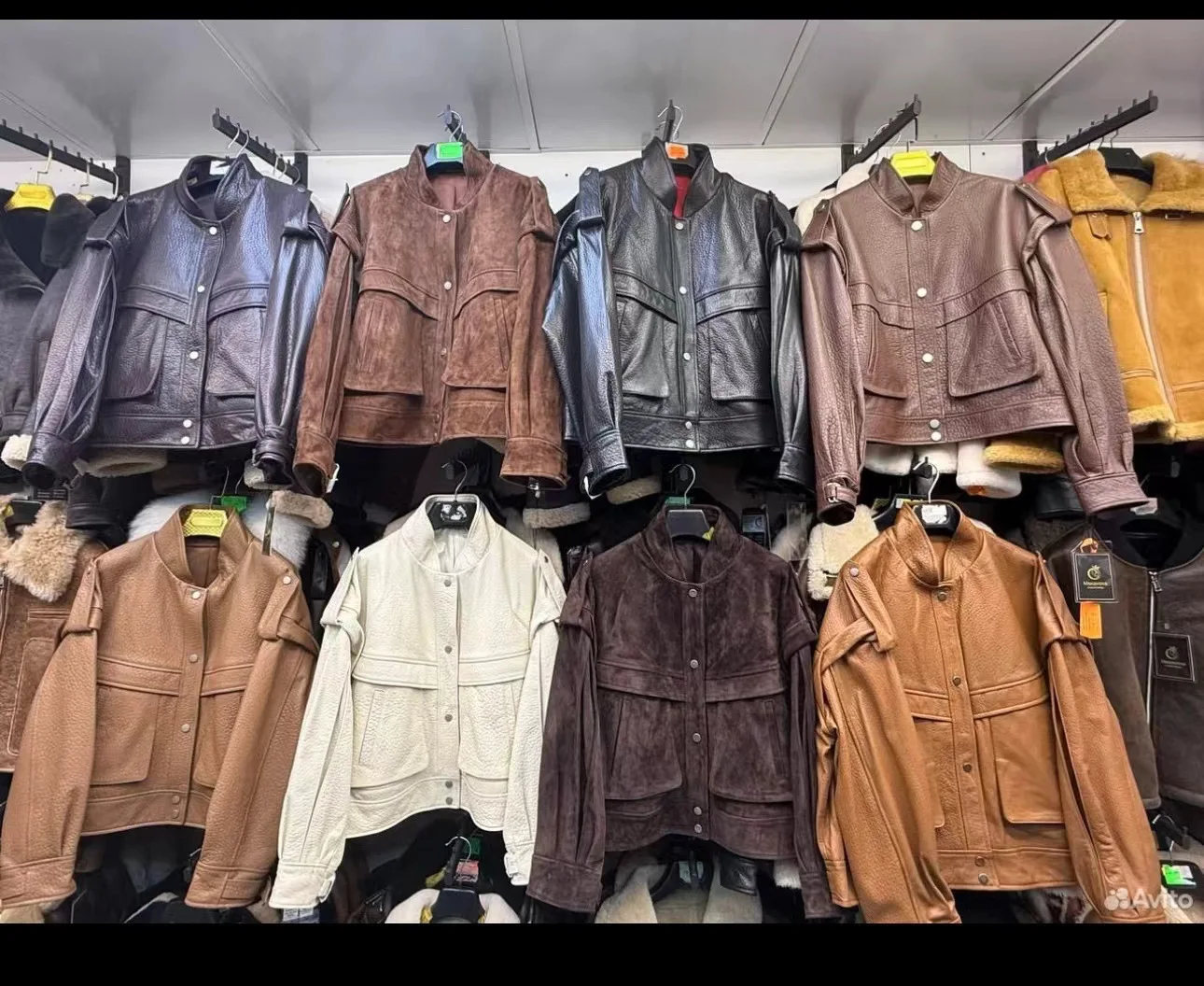 Genuine Leather Sheepskin Jacket Small Stand Collar Niche Design Pocket Shape China Spring European-American Style