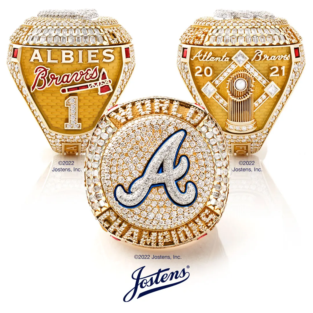 Atlanta Braves MLB 2021 World Series Champions Ring Ornament