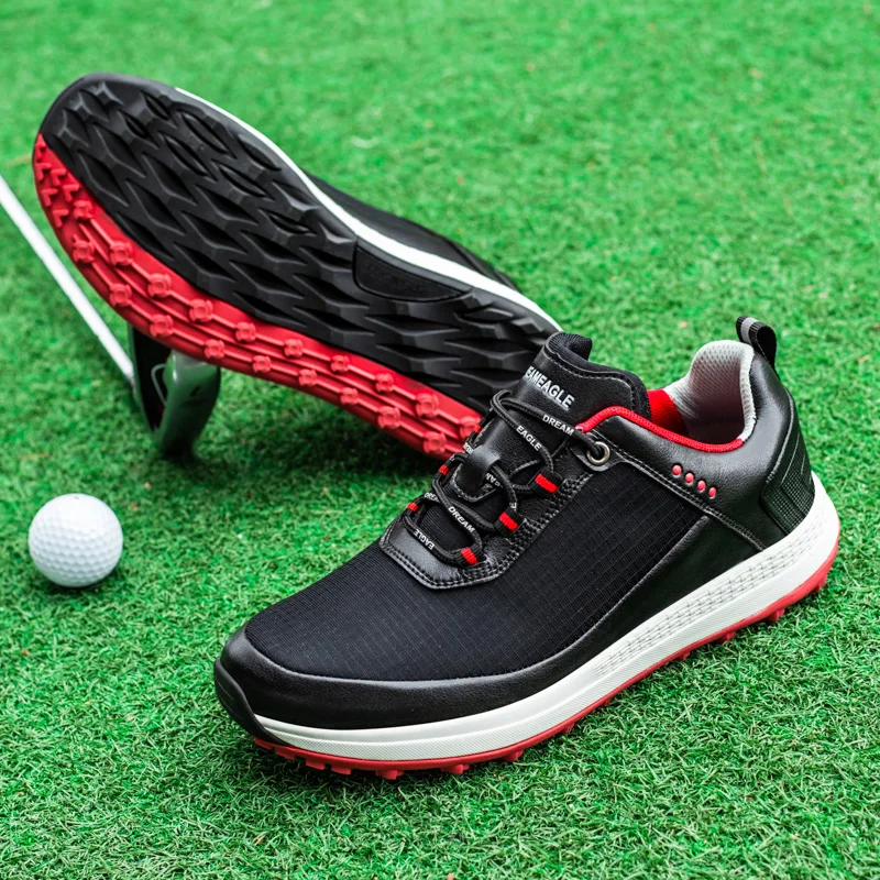 Manufacturer Wholesale Pu Leather Spikeless Sports Athletic Men Custom