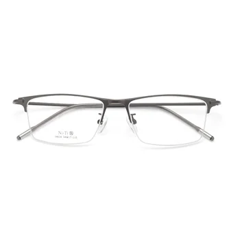2025 New VOSS Frank Gentleman Alloy Men's Half-frame Glasses Frame High Elastic Temples to Prevent Deformation