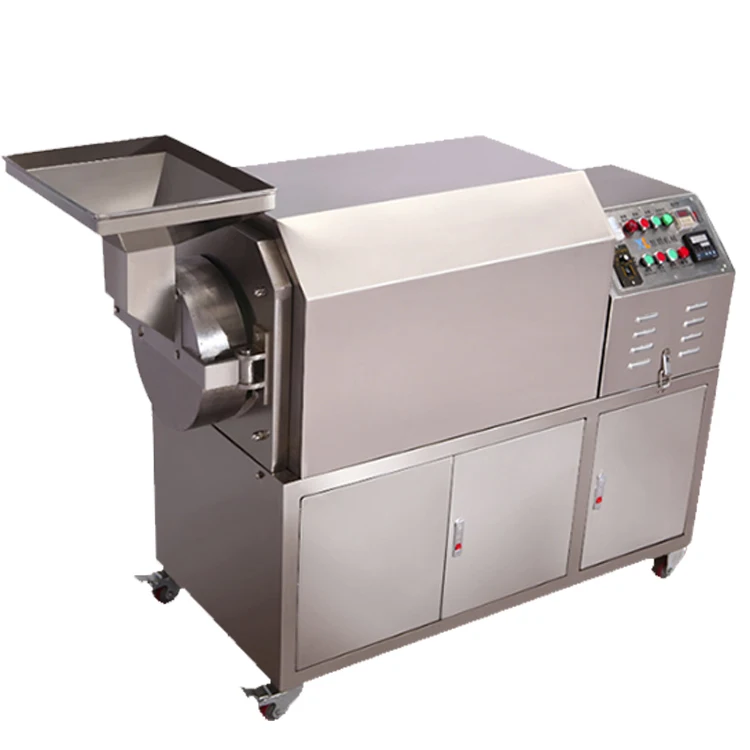 50kg/hour Cocoa Bean Nut Roasting Machine High Efficiency