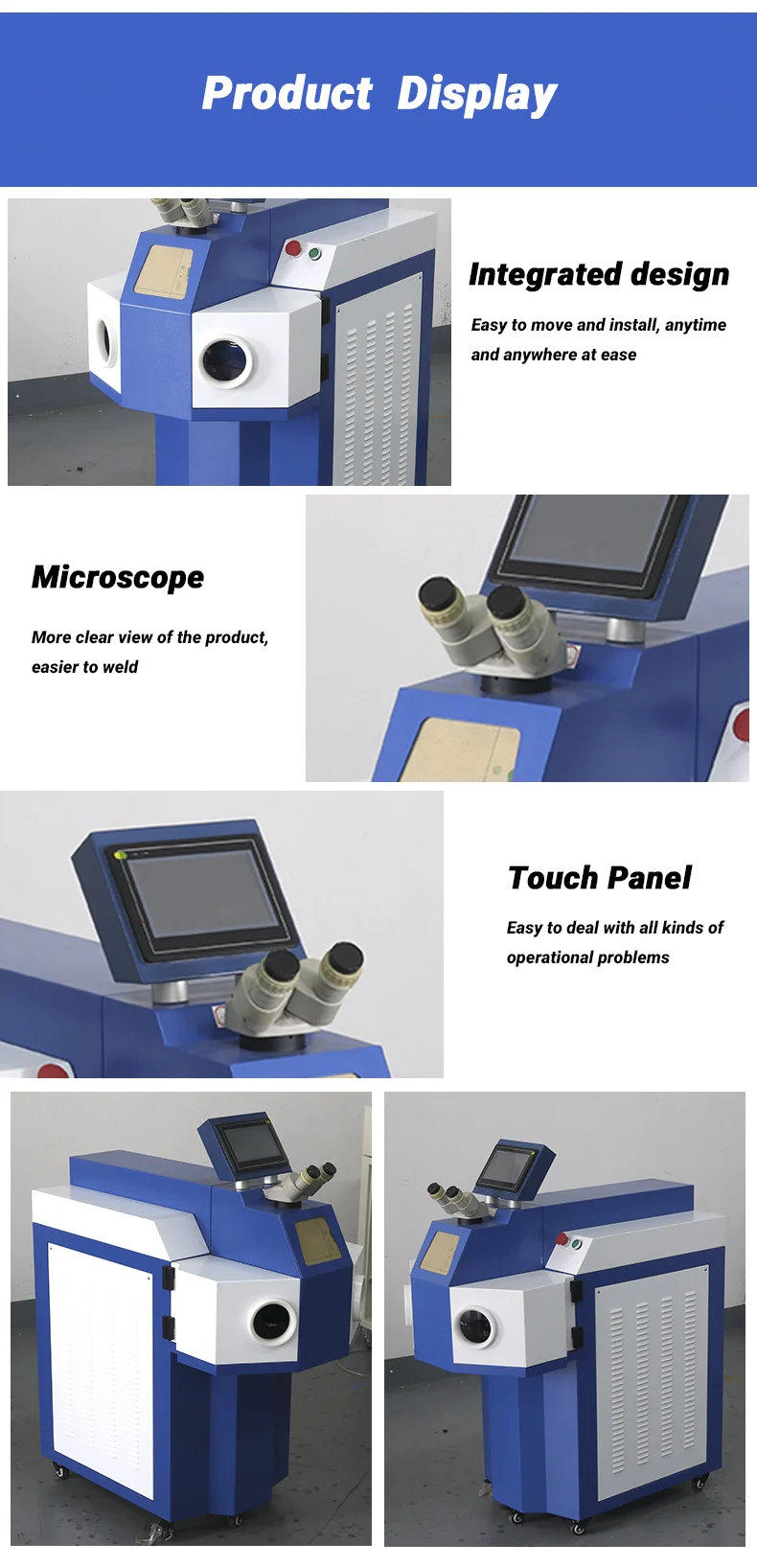 Integrated CW Pulsed Laser Jewelry Welding Machine