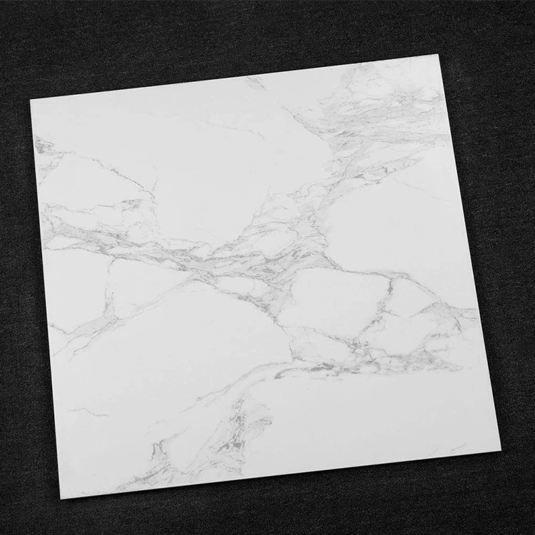Calacatta White Marble Look 3d Polished Glazed Porcelain 60X60 Ceramic Floor Tile