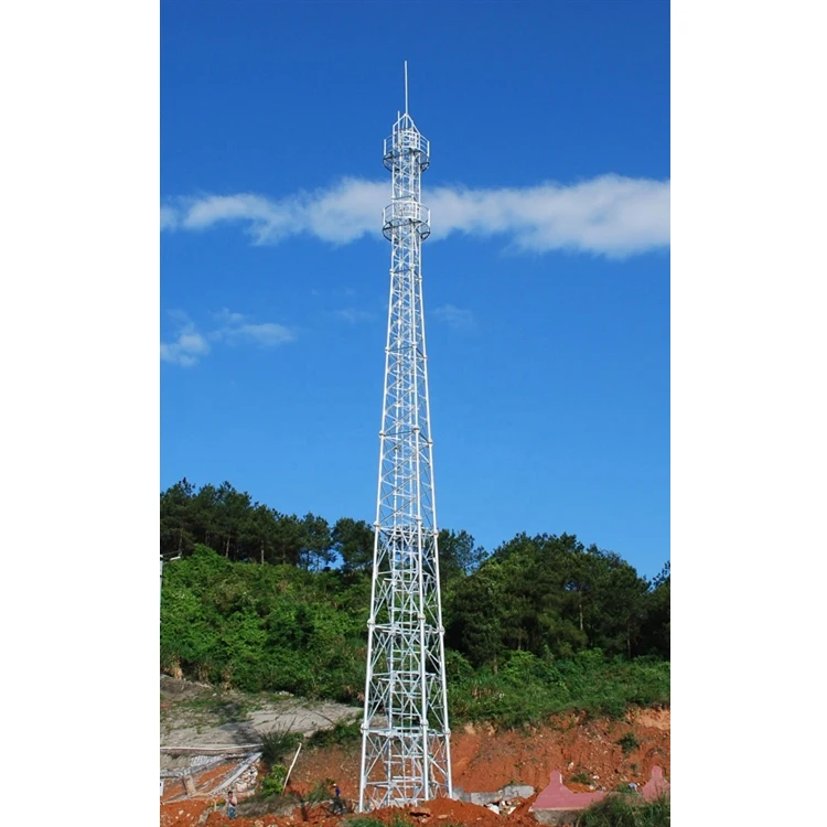 Price Telecom Tubular Self Supporting HDG 3 Legged Steel Lattice Tower
