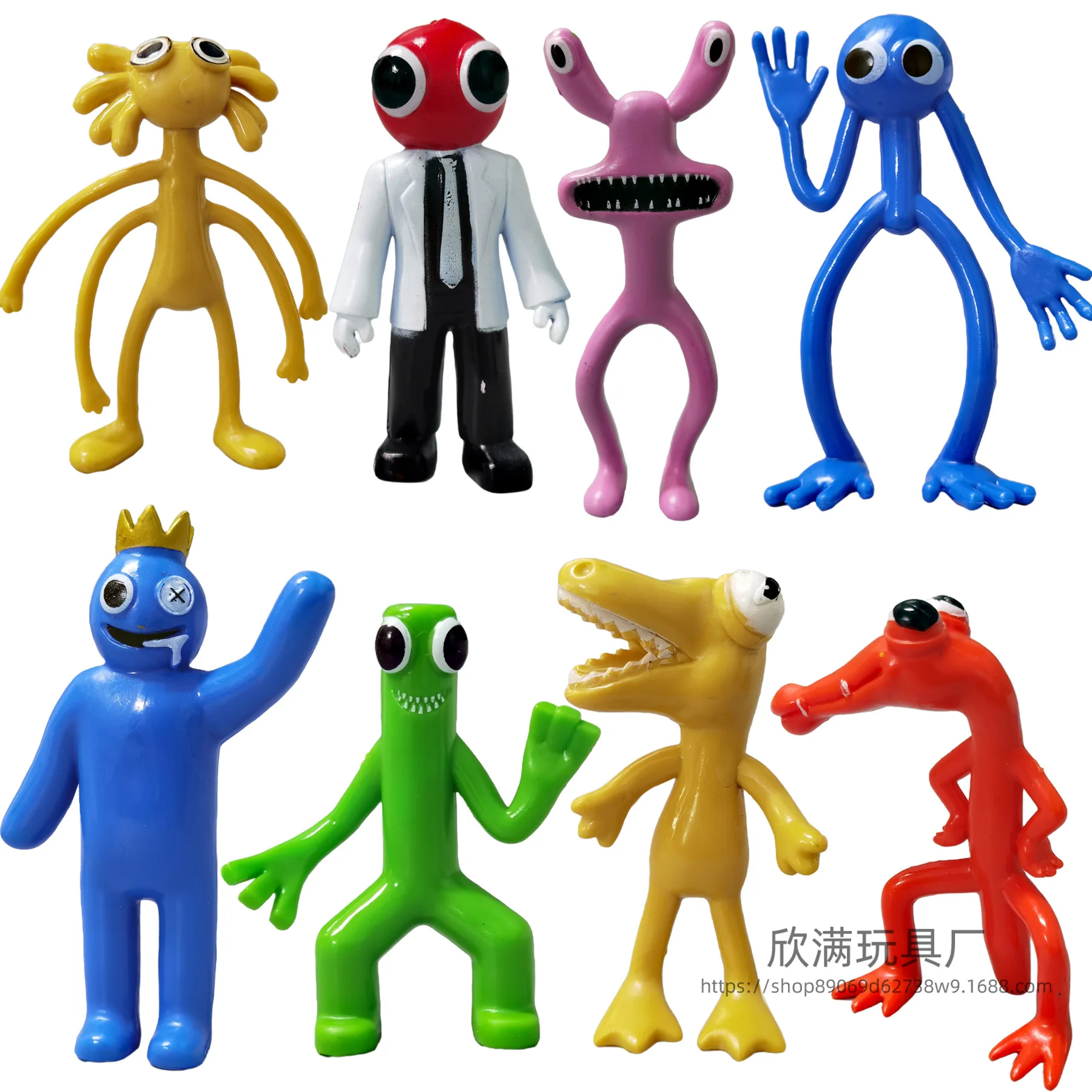 Lot de 12 Rainbow Friends Figure Model, Rainbow Friends Figurine