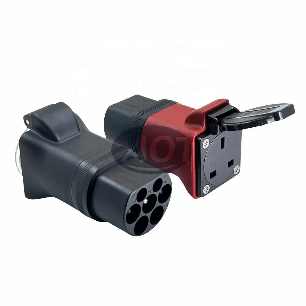 AOTAI Type2 to UK 3pin Plug Adapter S4L Single Phase EV Adapter AC Charger eBike Scooter