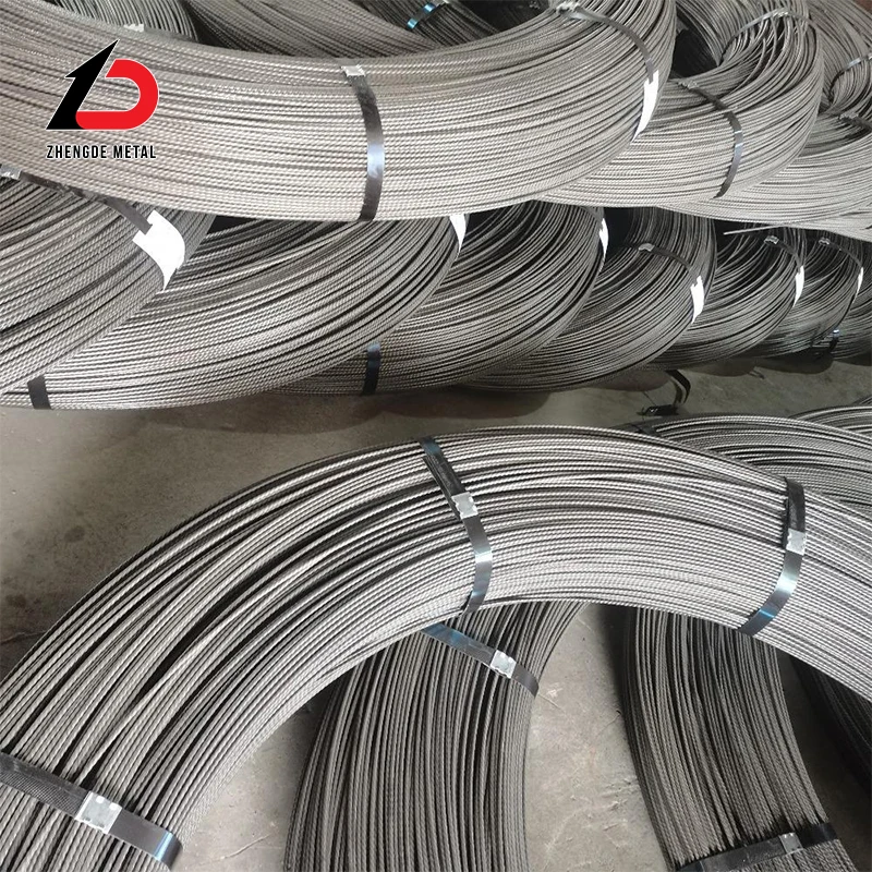 Prestressed Concrete Strand Wire 3.8mm 4mm 4.8mm 5.0mm 6mm 7mm Spiral Ribbed High Carbon Tension PC Steel Wire