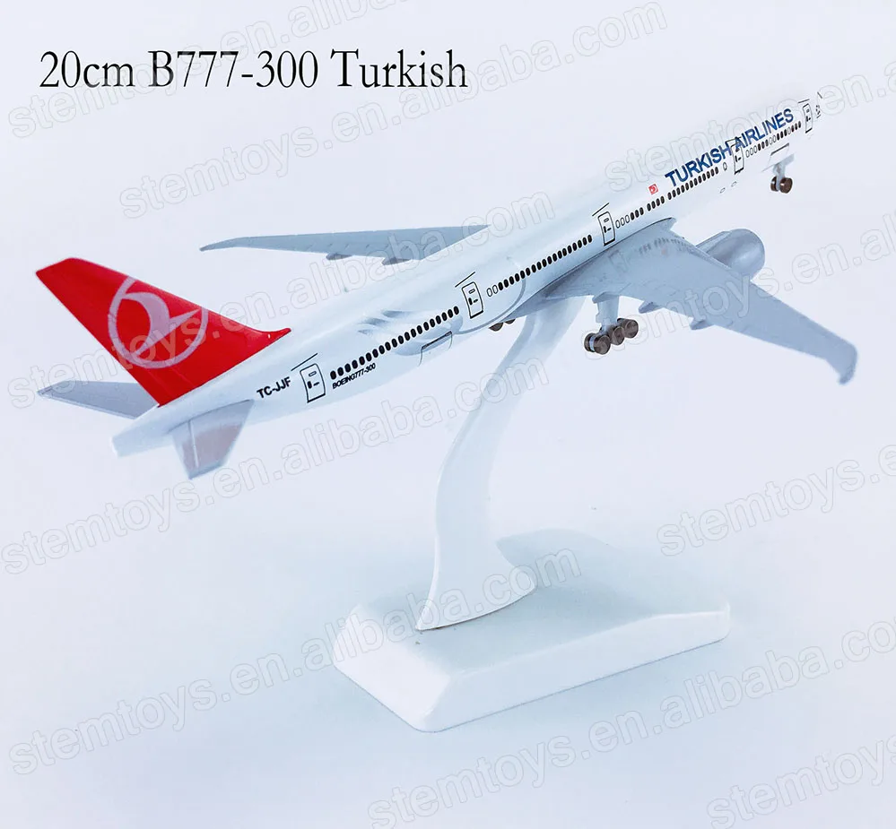 20CM B777 Airplane Model 1:200 Diecast Turkish Airlines