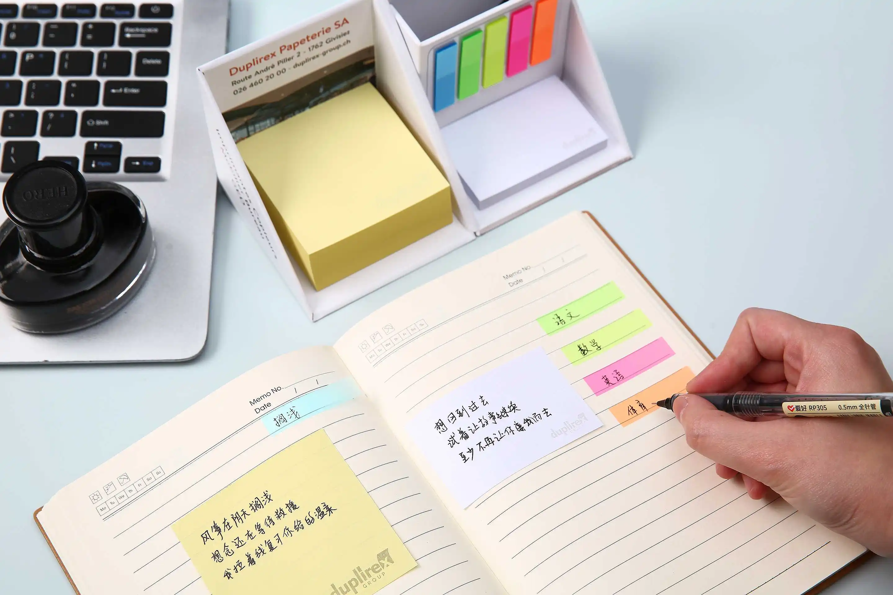 Promotional Custom Logo Desktop Paper Block Memo Pad Cube Sticky Notes