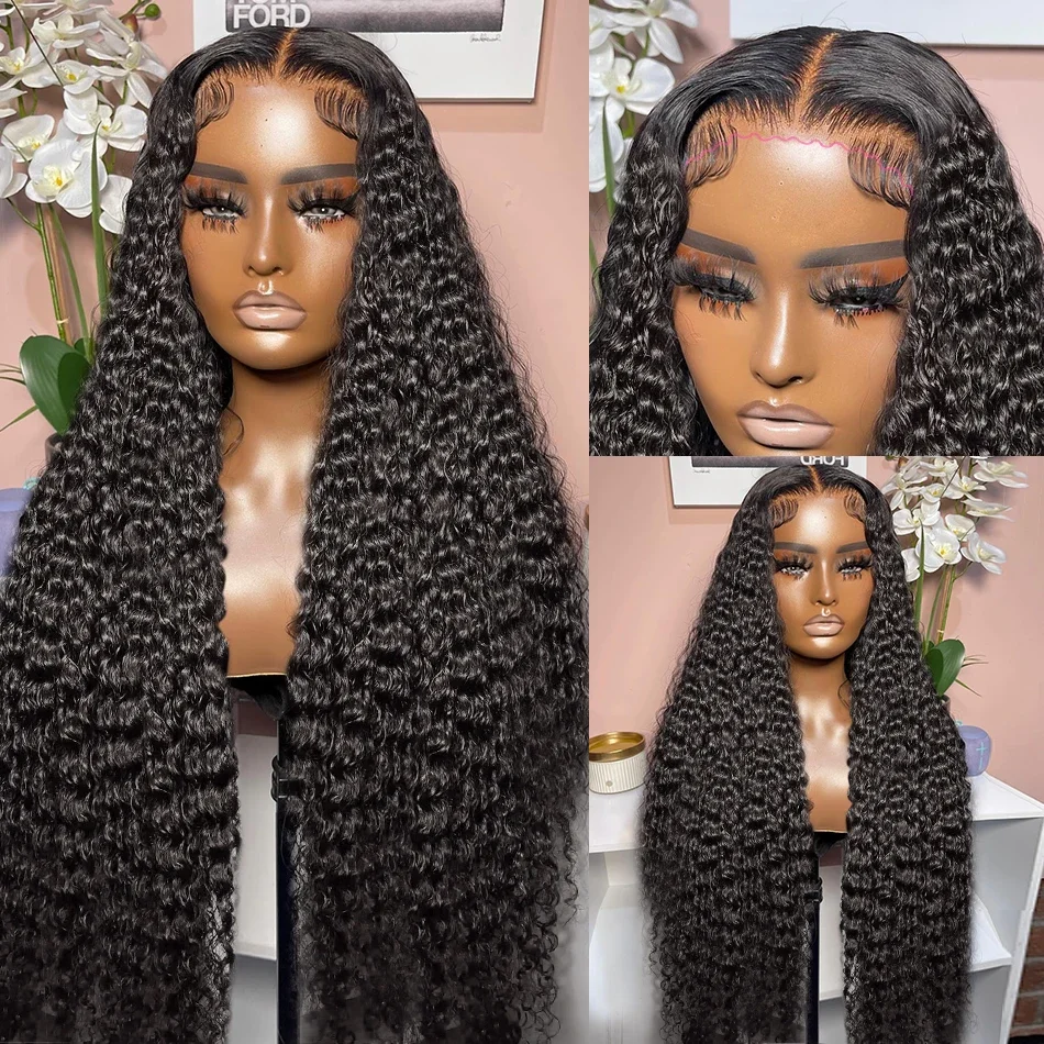250% Loose Deep Wave Brazilian Water Wave Lace Closure Wig Human Hair_voghion.com
