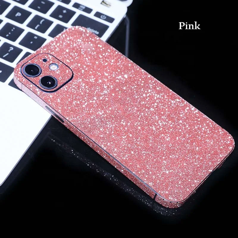 Полностью покрытая ПВХ блестящая пленка для задней панели телефона для iPhone 12