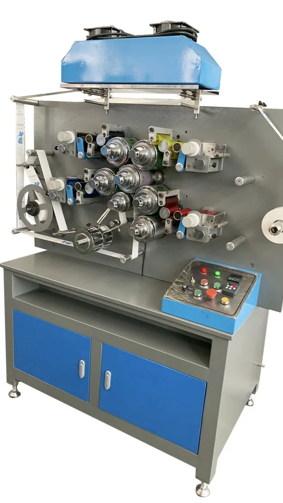 4 Colors Rotary Label Printing Machine For Elastic Band Paper Nylon
