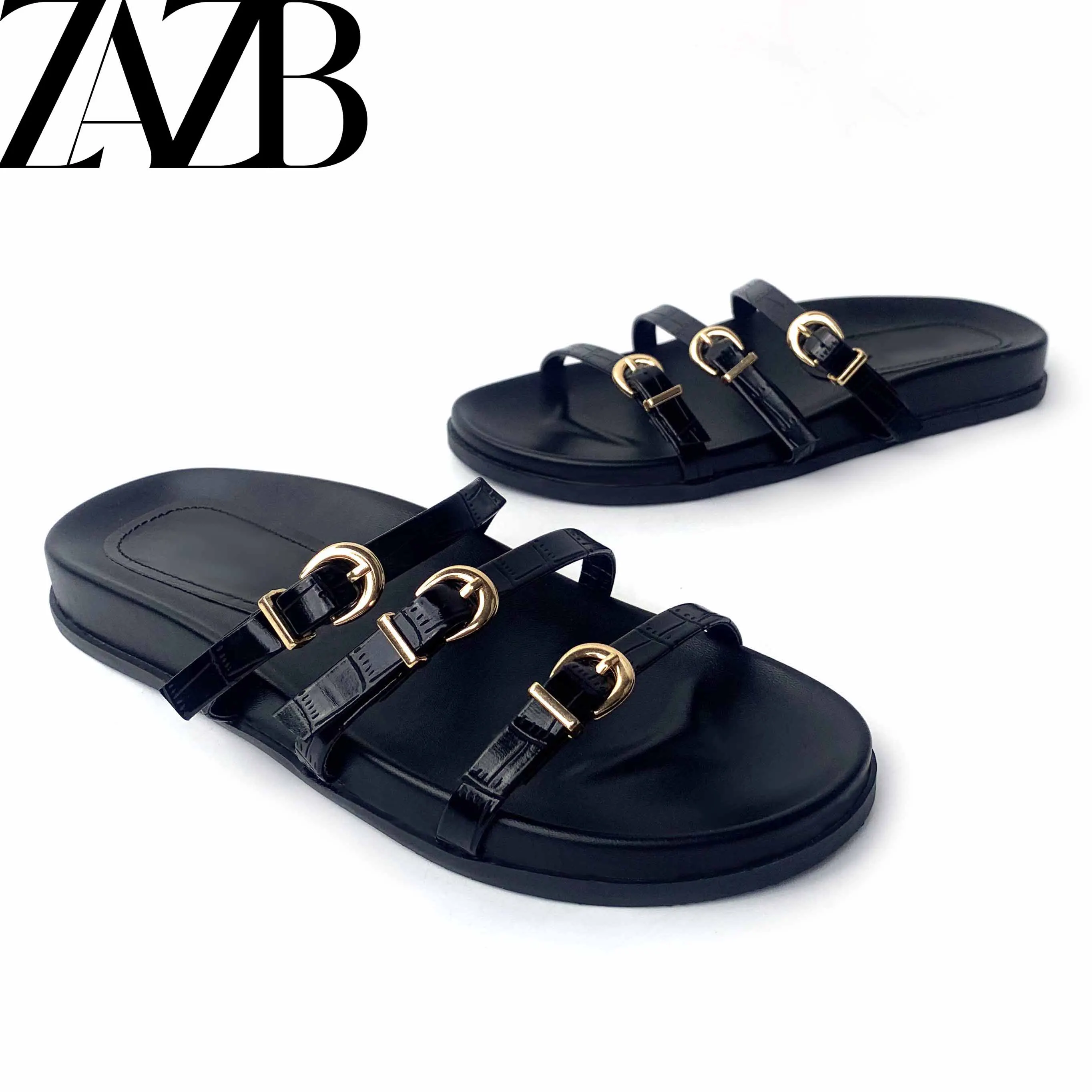 Custom square Metal Chain Designer Shoes Sandals for Women and Ladies High  Heels Luxury slippers Femmes Fashion