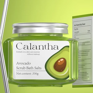 Wholesale 350g Organic Avocado Body Scrub Deep Cleansing Exfoliating Nourishing Skin Care Serum Coffee Fruit Aloe Vera for Face