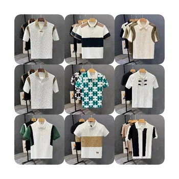Wholesale High Quality Plain Casual T-shirts Embroidered Polo Tshirt Golf Clothing Custom Logo Simple Polo Shirt For Men