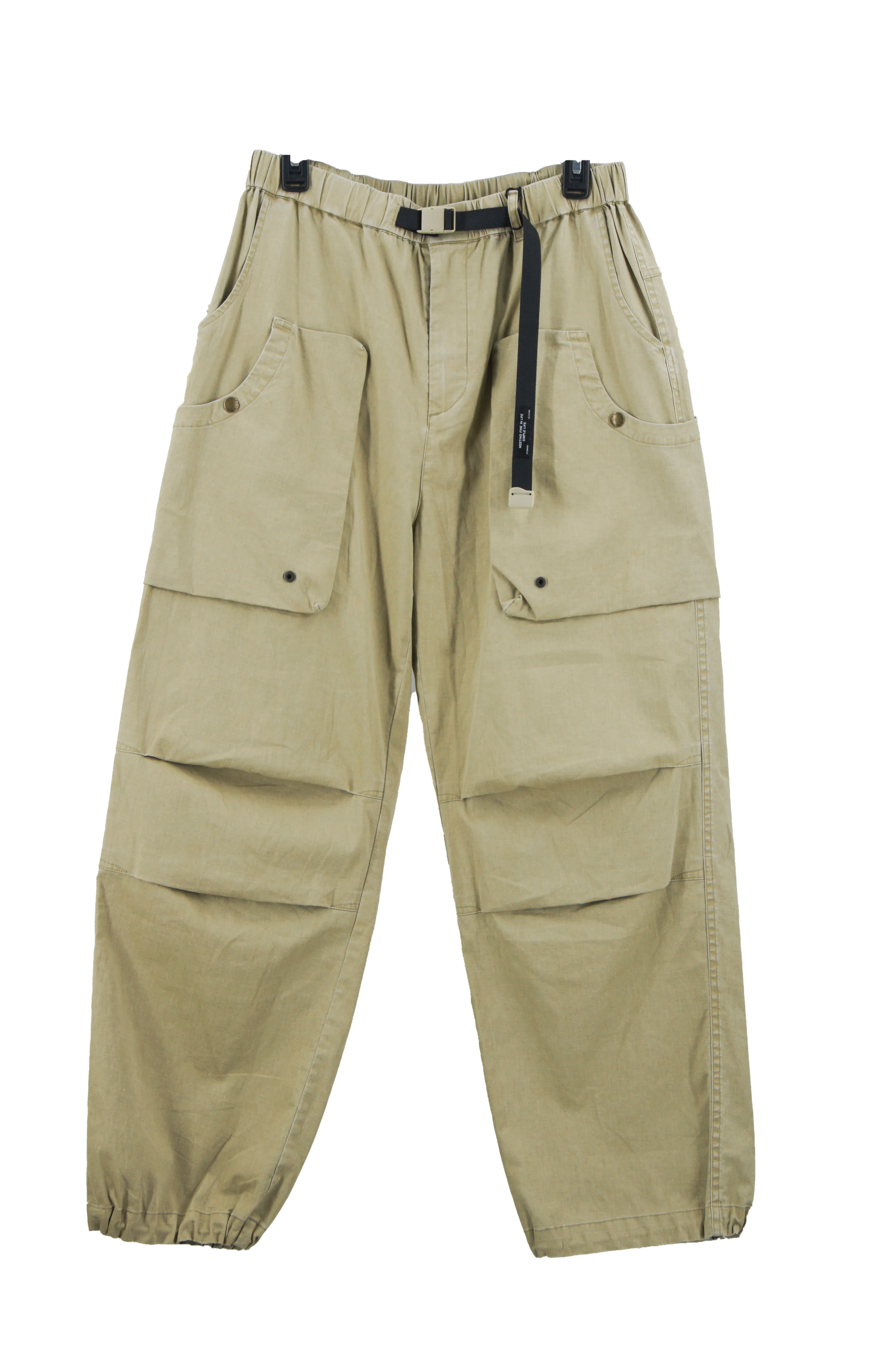 Solid-color Workwear Pants for Men, Trendy Brand Paratrooper Pants, Loose Straight-leg Wide-leg Casual Commuting Pants