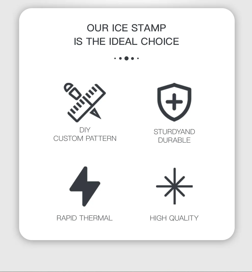 Custom Business Logo Ice Stamp With Personalized Logo Brass Ice Cube